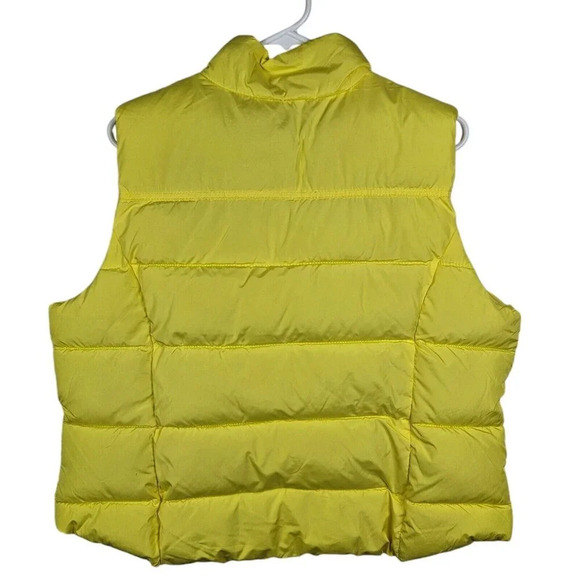 Arizona Jean Co Yellow Puffer Vest Size 1X Junior Full Zip Pockets New With Tag - Picture 4 of 13